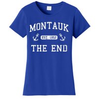 Montauk Li New York The End Gift Women's T-Shirt