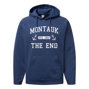 Montauk Li New York The End Gift Performance Fleece Hoodie