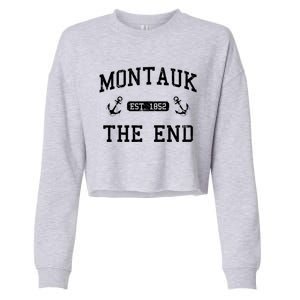 Montauk Li New York The End Gift Cropped Pullover Crew