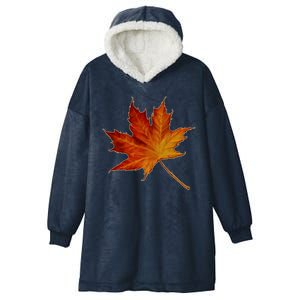 Maple Leaf Nature Hooded Wearable Blanket