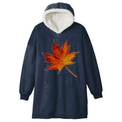 Maple Leaf Nature Hooded Wearable Blanket