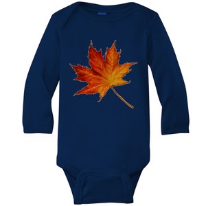 Maple Leaf Nature Baby Long Sleeve Bodysuit