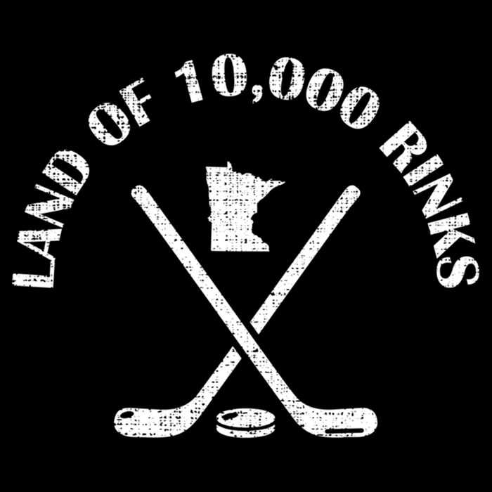 Minnesota Land Of 10000 Rinks Ice Hockey State Souvenir Gift Wool Snapback Cap