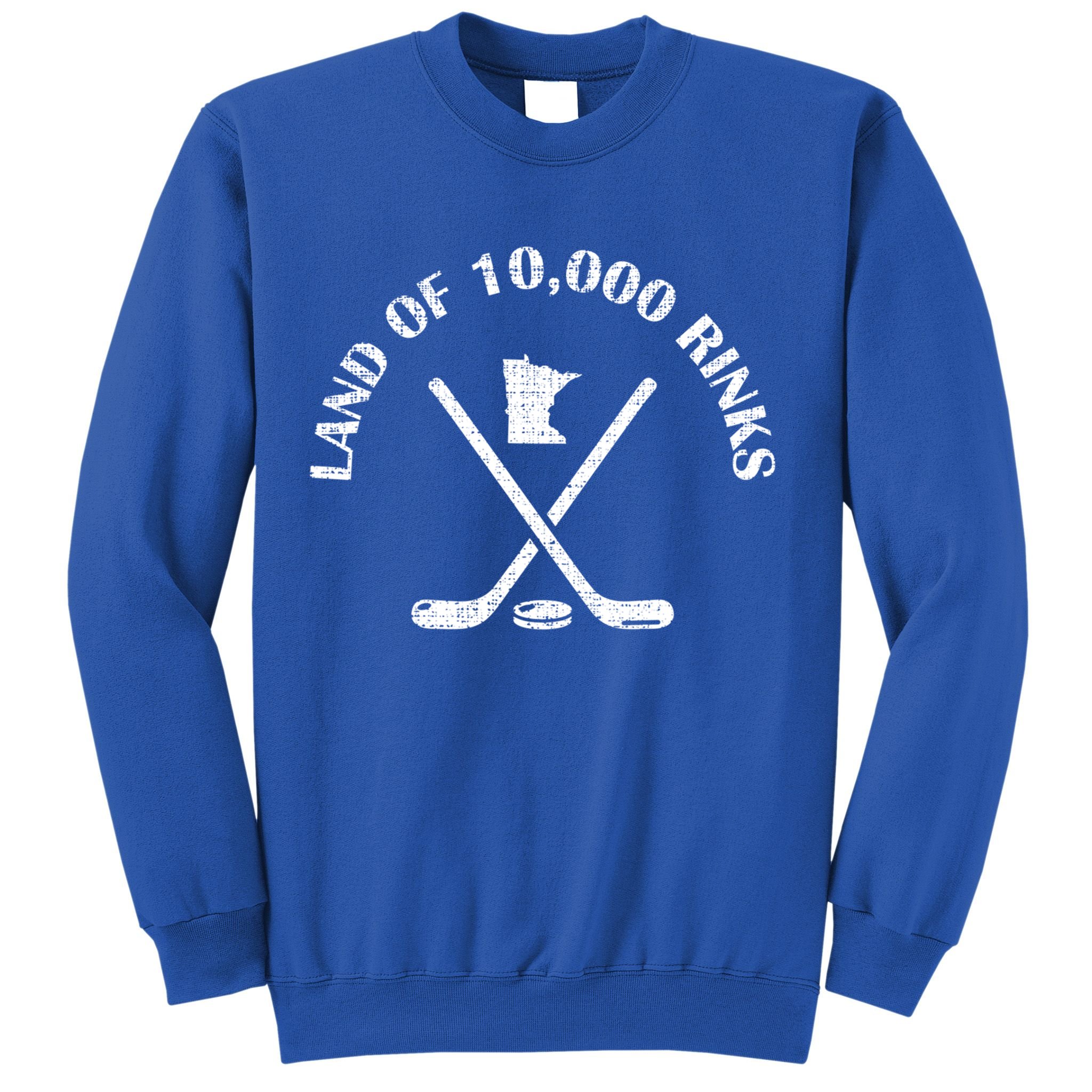 Minnesota Land Of 10000 Rinks Ice Hockey State Souvenir Gift Sweatshirt