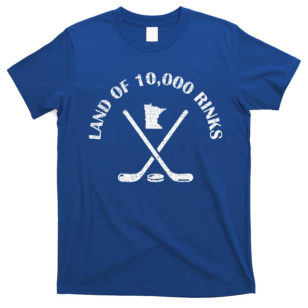 Minnesota Land Of 10000 Rinks Ice Hockey State Souvenir Gift T-Shirt