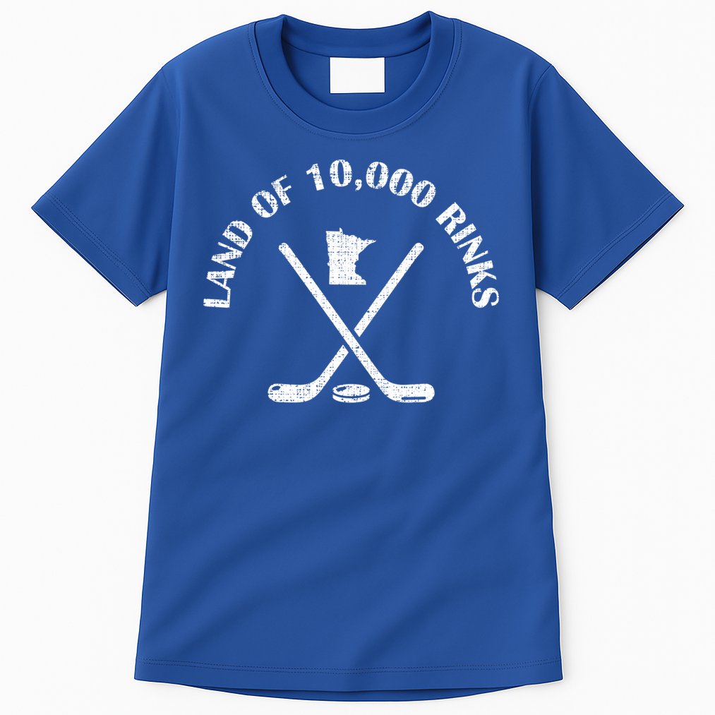 Minnesota Land Of 10000 Rinks Ice Hockey State Souvenir Gift Tall T-Shirt