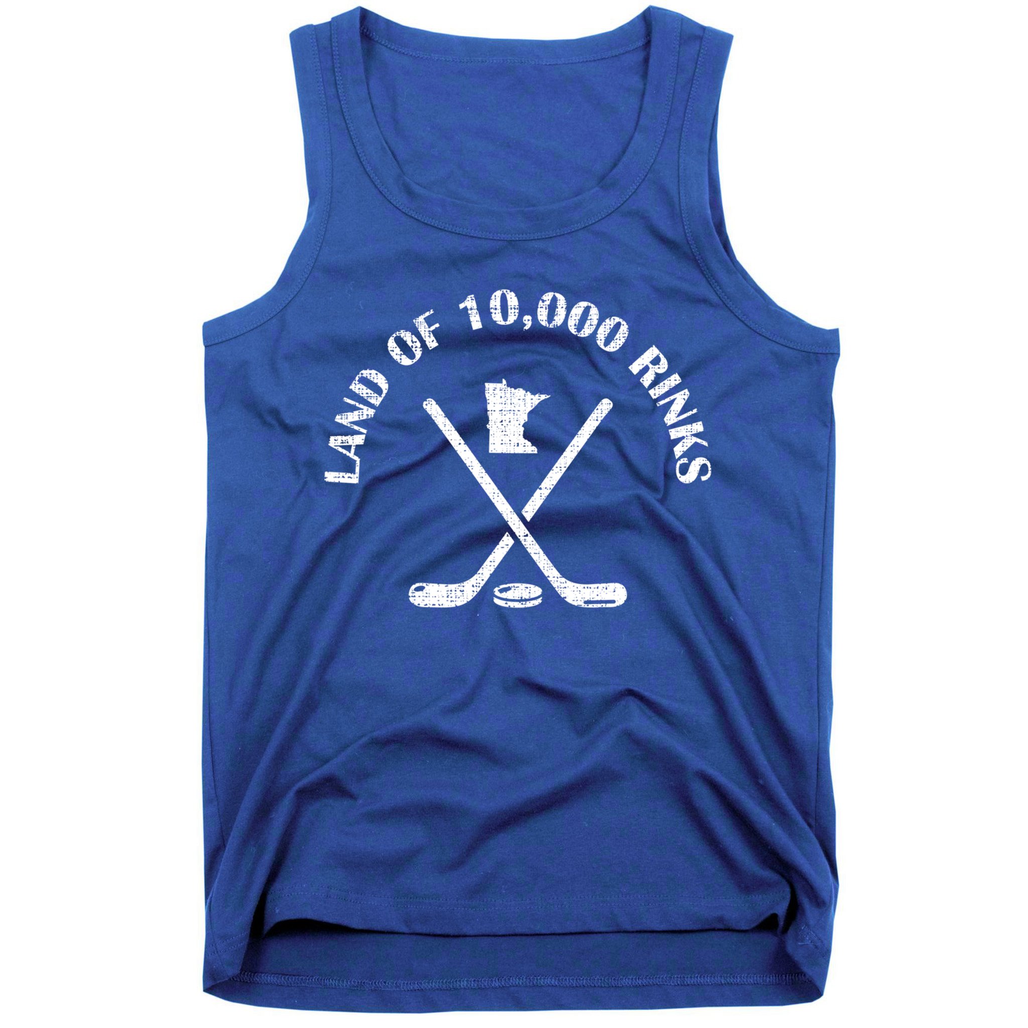 Minnesota Land Of 10000 Rinks Ice Hockey State Souvenir Gift Tank Top