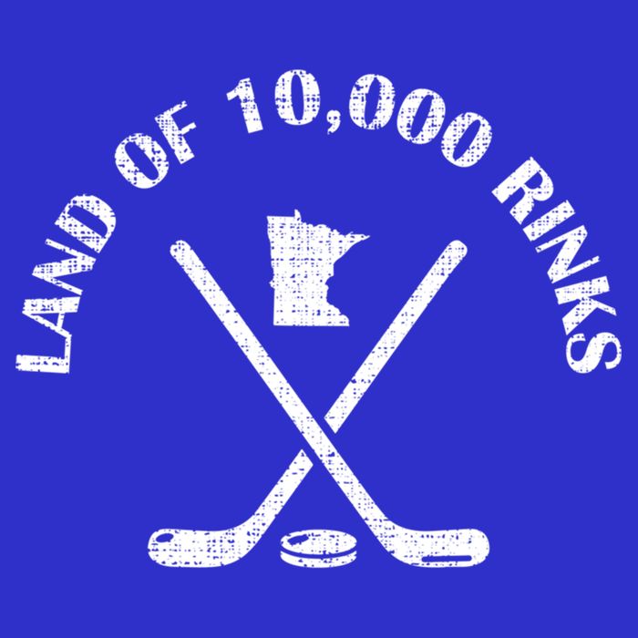 Minnesota Land Of 10000 Rinks Ice Hockey State Souvenir Gift Tank Top