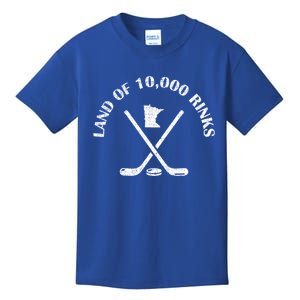 Minnesota Land Of 10000 Rinks Ice Hockey State Souvenir Gift Kids T-Shirt