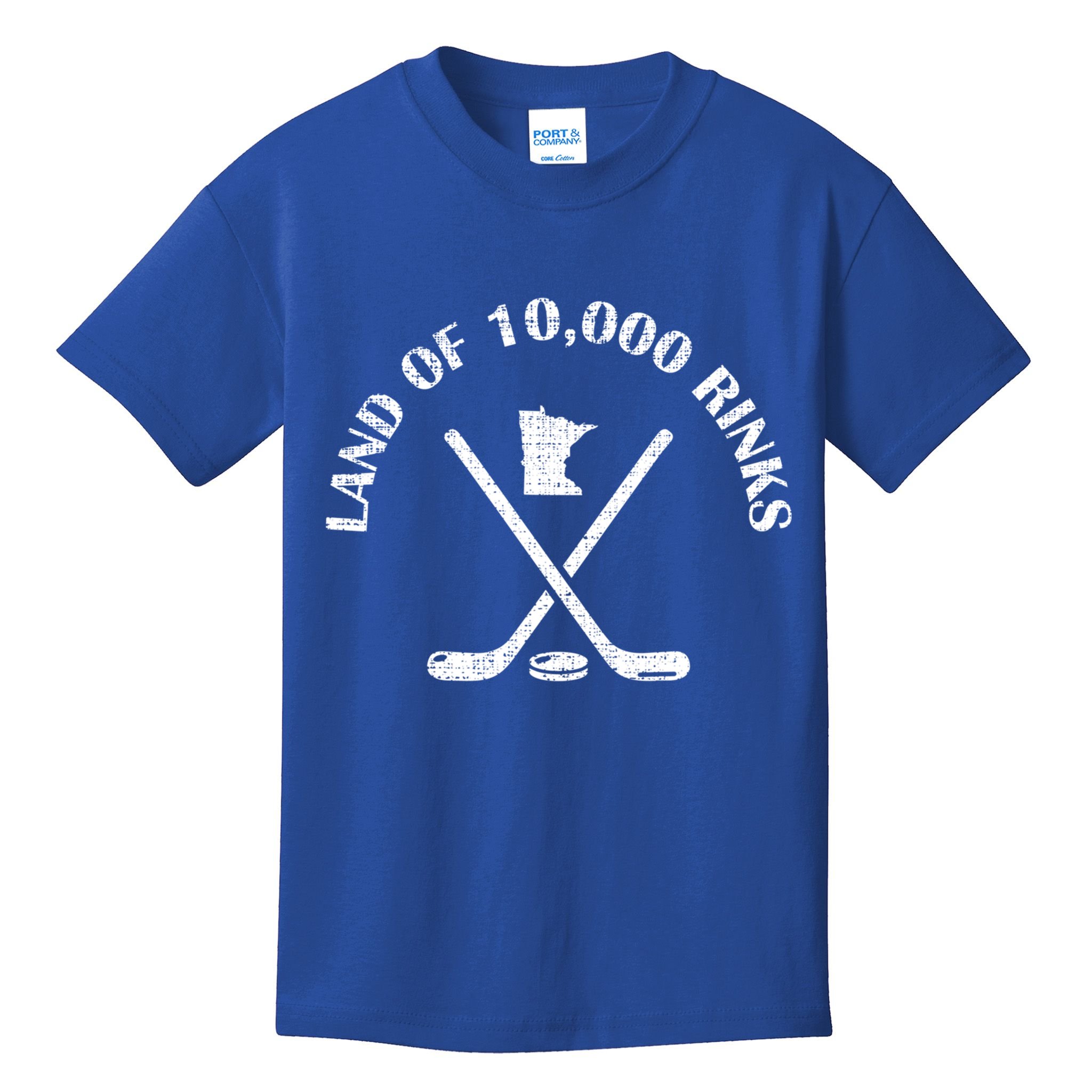 Minnesota Land Of 10000 Rinks Ice Hockey State Souvenir Gift Kids T-Shirt