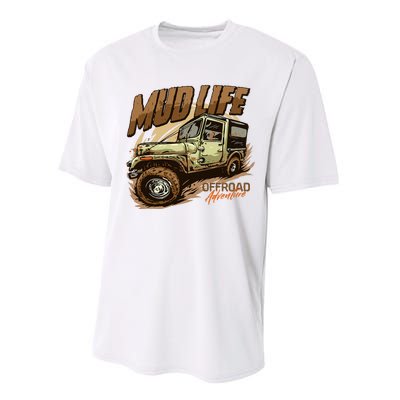 Mud Life Off Roading Offroad 4x4 Suv Performance Sprint T-Shirt