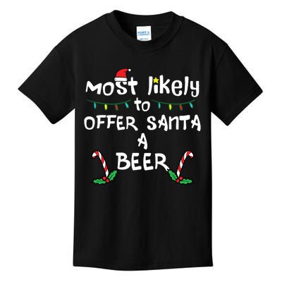 Most Likely Offer Santa Christmas Xmas Family Match Dad Kids T-Shirt