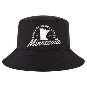 Minnesota Land Of The 10000 Lakes State Map Souvenir Gift Cool Comfort Performance Bucket Hat