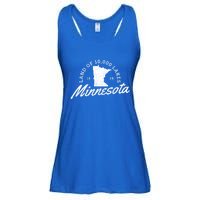 Minnesota Land Of The 10000 Lakes State Map Souvenir Gift Ladies Essential Flowy Tank