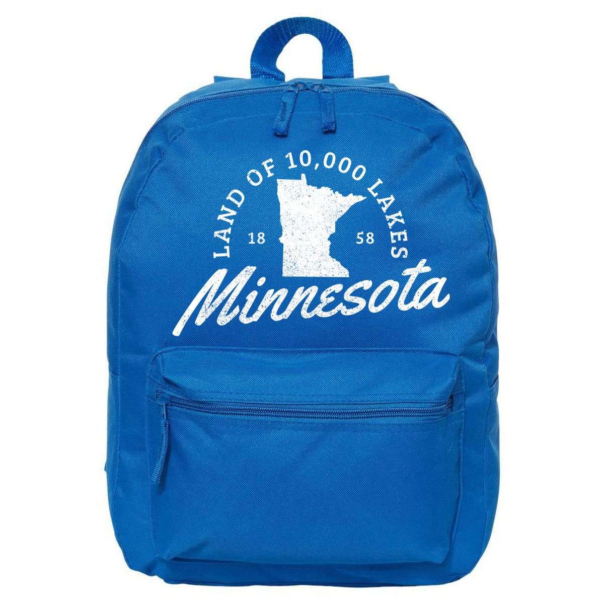 Minnesota Land Of The 10000 Lakes State Map Souvenir Gift 16 in Basic Backpack