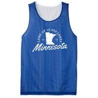 Minnesota Land Of The 10000 Lakes State Map Souvenir Gift Mesh Reversible Basketball Jersey Tank