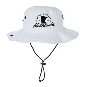 Minnesota Land Of The 10000 Lakes State Map Souvenir Gift Legacy Cool Fit Booney Bucket Hat