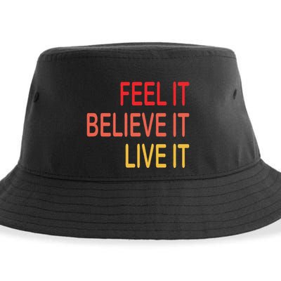 Manifest Law Of Attraction Feel Good Vortex Powerful Life Sustainable Bucket Hat