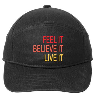Manifest Law Of Attraction Feel Good Vortex Powerful Life 7-Panel Snapback Hat