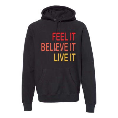 Manifest Law Of Attraction Feel Good Vortex Powerful Life Premium Hoodie