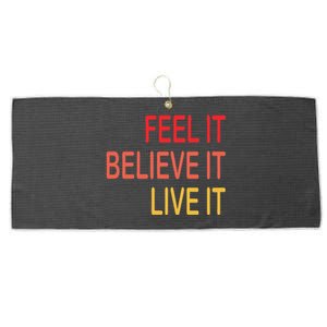 Manifest Law Of Attraction Feel Good Vortex Powerful Life Large Microfiber Waffle Golf Towel