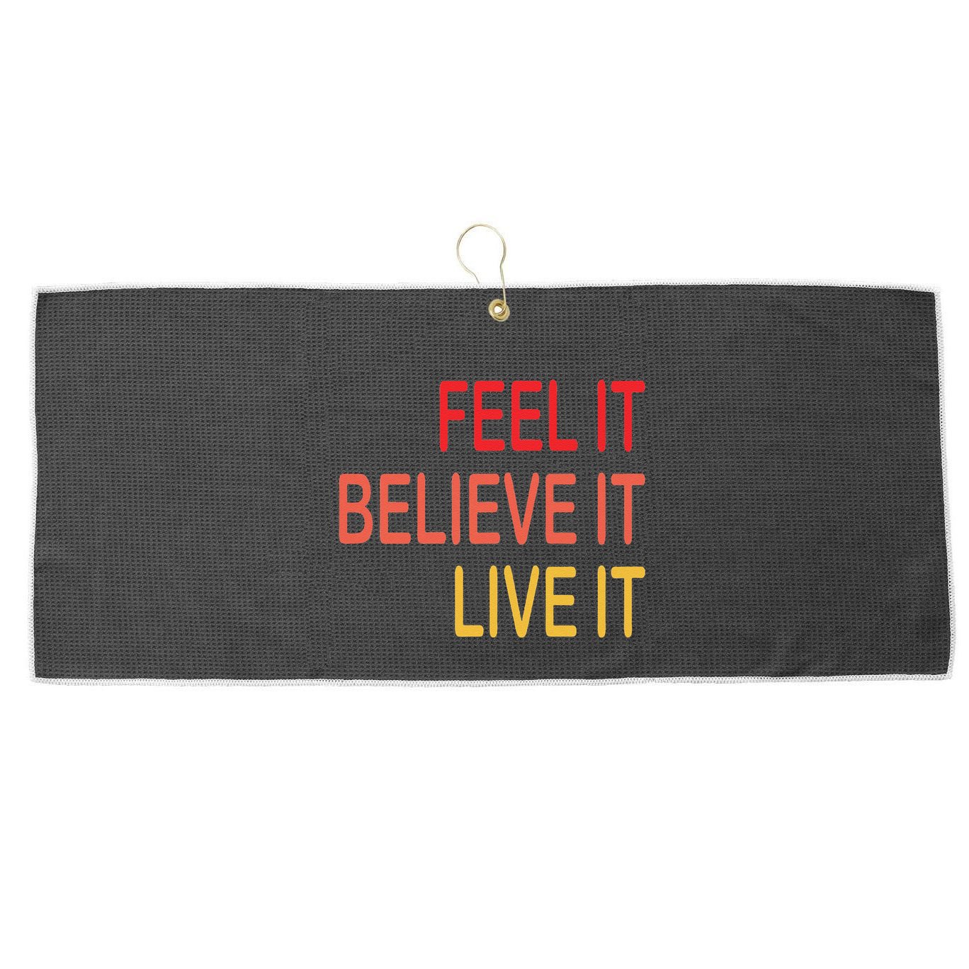 Manifest Law Of Attraction Feel Good Vortex Powerful Life Large Microfiber Waffle Golf Towel