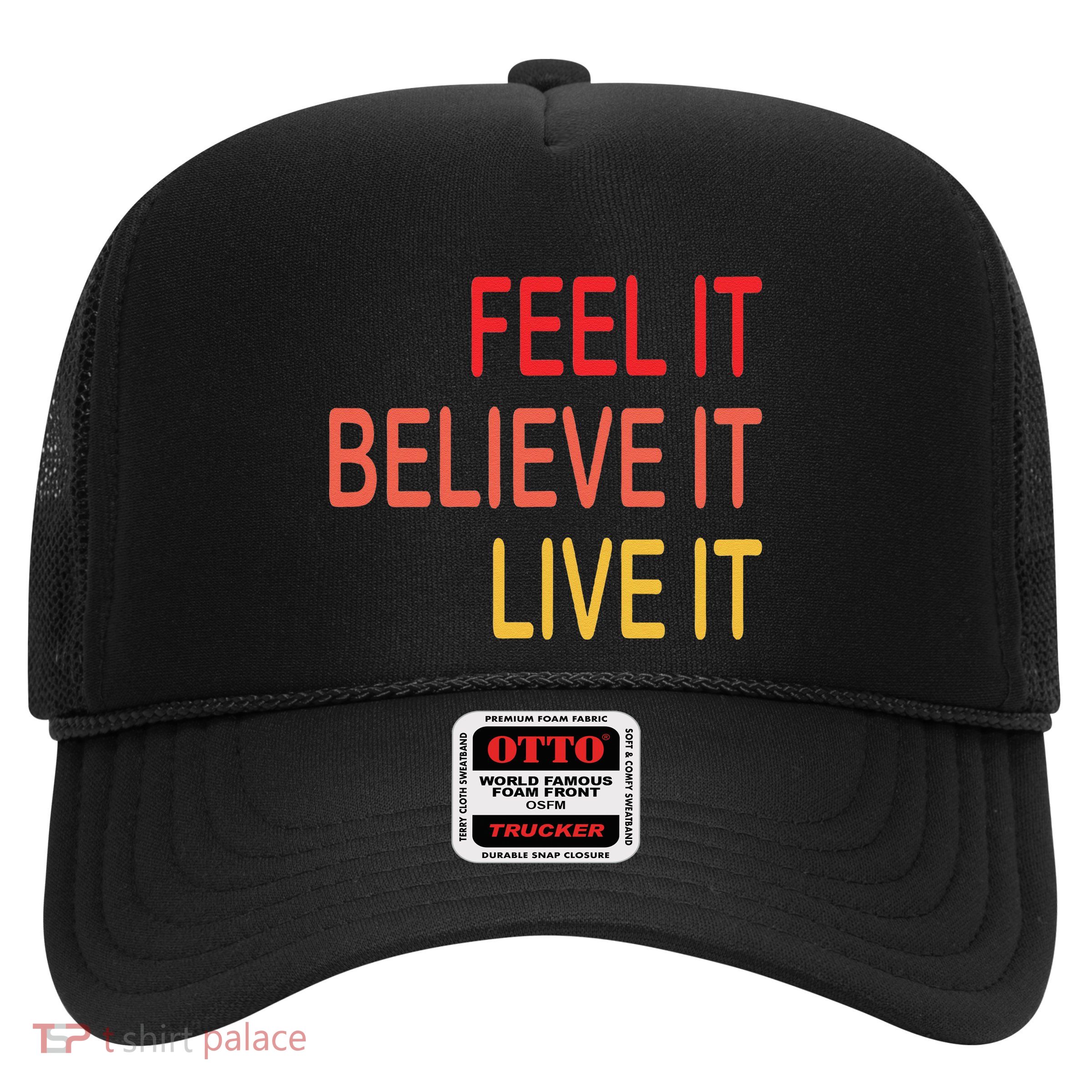 Manifest Law Of Attraction Feel Good Vortex Powerful Life Trucker Hat