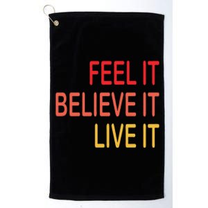 Manifest Law Of Attraction Feel Good Vortex Powerful Life Platinum Collection Golf Towel