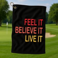 Manifest Law Of Attraction Feel Good Vortex Powerful Life Golf Towel