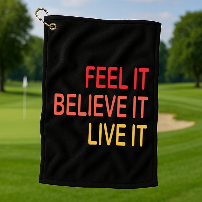 Manifest Law Of Attraction Feel Good Vortex Powerful Life Golf Towel
