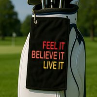 Manifest Law Of Attraction Feel Good Vortex Powerful Life Golf Towel