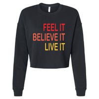 Manifest Law Of Attraction Feel Good Vortex Powerful Life Cropped Pullover Crew