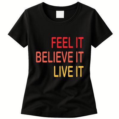 Manifest Law Of Attraction Feel Good Vortex Powerful Life Womens T-Shirt