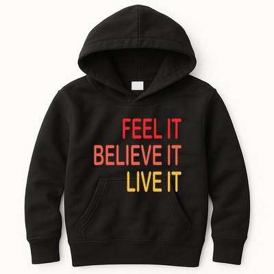 Manifest Law Of Attraction Feel Good Vortex Powerful Life Kids Hoodie