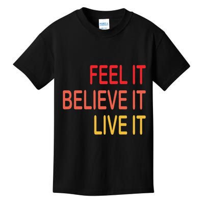 Manifest Law Of Attraction Feel Good Vortex Powerful Life Kids T-Shirt