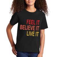 Manifest Law Of Attraction Feel Good Vortex Powerful Life Kids T-Shirt