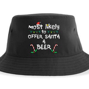 Most Likely Offer Santa Christmas Xmas Family Match Dad Sustainable Bucket Hat