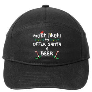 Most Likely Offer Santa Christmas Xmas Family Match Dad 7-Panel Snapback Hat