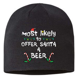 Most Likely Offer Santa Christmas Xmas Family Match Dad Sustainable Beanie