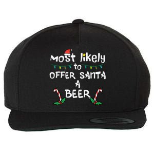 Most Likely Offer Santa Christmas Xmas Family Match Dad Wool Snapback Cap