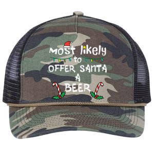 Most Likely Offer Santa Christmas Xmas Family Match Dad Retro Rope Trucker Hat Cap