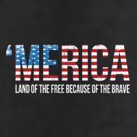 Merica Land Of The Free Because Of The Brave Patriotic Gift 11oz C Handle Ceramic Mug