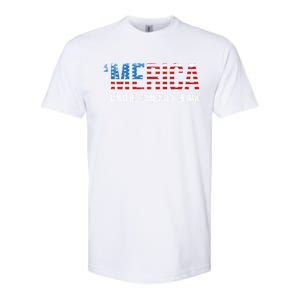 Merica Land Of The Free Because Of The Brave Patriotic Gift Softstyle CVC T-Shirt