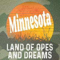 Minnesota Land Of Opes And Dreams Ope Sunset Field Funny Legacy Tie Dye Trucker Hat