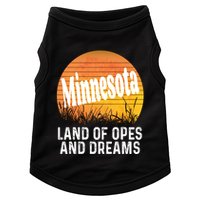 Minnesota Land Of Opes And Dreams Ope Sunset Field Funny Doggie Tank