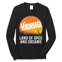 Minnesota Land Of Opes And Dreams Ope Sunset Field Funny Long Sleeve Shirt