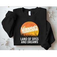 Minnesota Land Of Opes And Dreams Ope Sunset Field Funny Sweatshirt