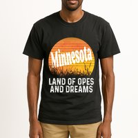 Minnesota Land Of Opes And Dreams Ope Sunset Field Funny Tall T-Shirt