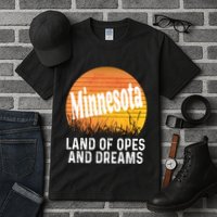 Minnesota Land Of Opes And Dreams Ope Sunset Field Funny Tall T-Shirt