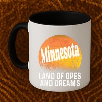 Minnesota Land Of Opes And Dreams Ope Sunset Field Funny Mug